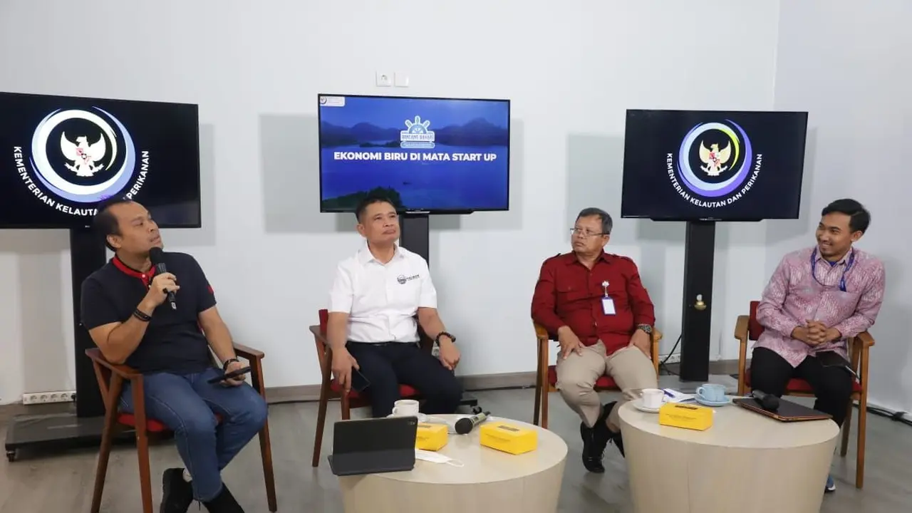 Kegiatan Bincang Bahari bertema “Ekonomi Biru di Mata Start-Up”. (Dok KKP)