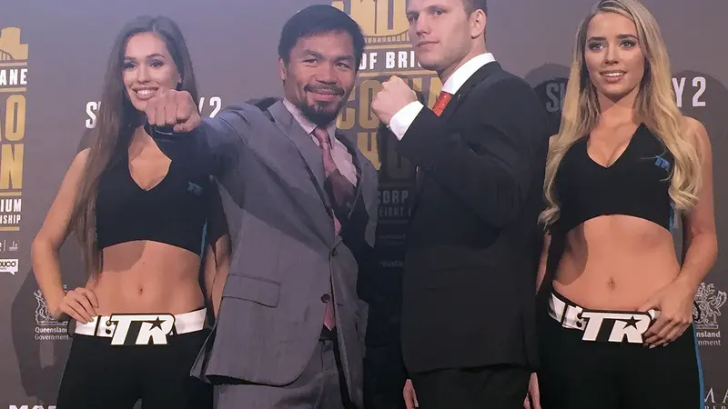 Manny Pacquiao akan berhadapan dengan Jeff Horn, Minggu (2/6/2017)