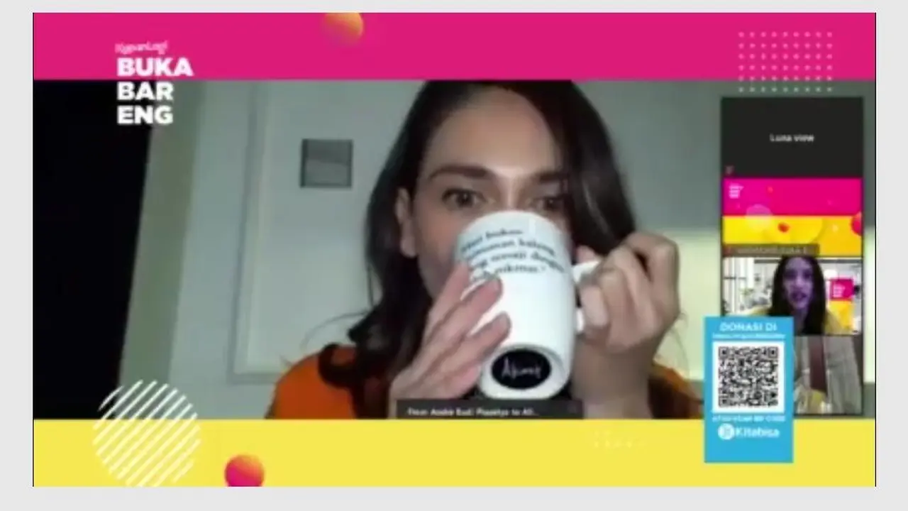 Buka Bareng Kapanlagi Youniverse bersama Luna Maya. (foto via Kapanlagi.com)