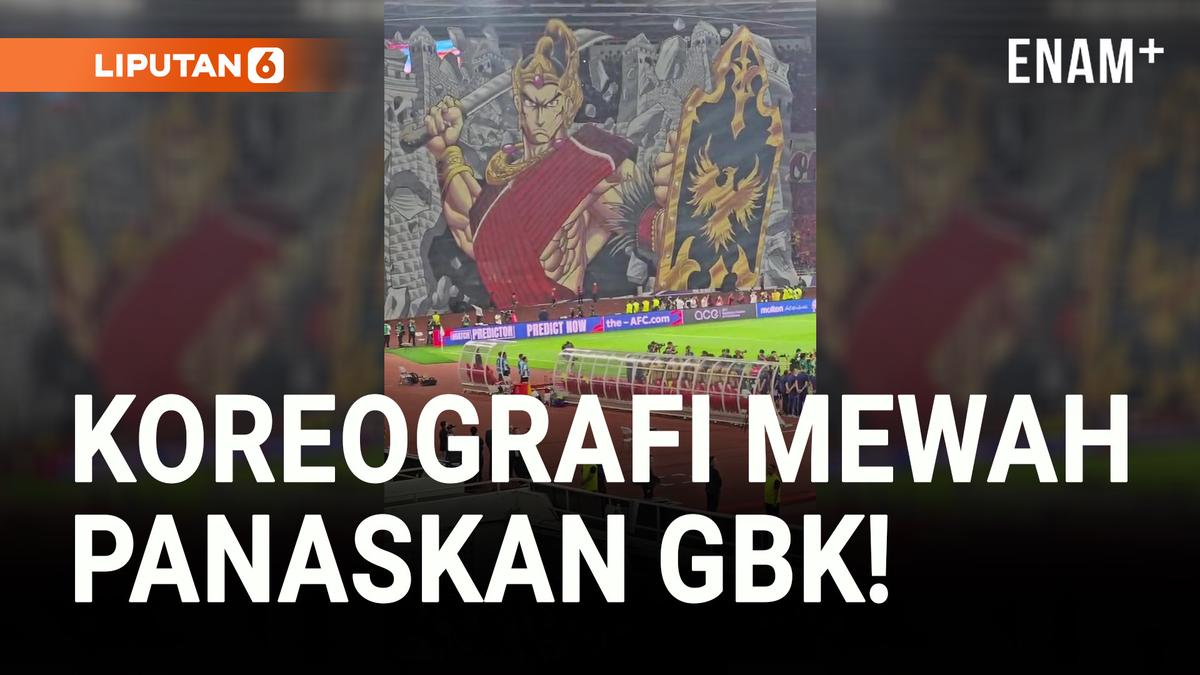VIDEO: Koreografi Megah Panaskan Laga Timnas Indonesia vs China