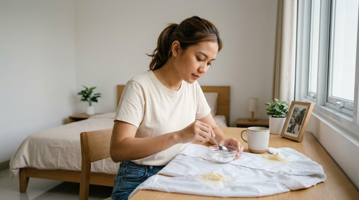 Cara Menghilangkan Noda Deodorant di Baju