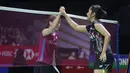 Momen Ester Nurumi Tri Wardoyo saat kalahkan Nozomi Okuhara di babak pertama Indonesia Open 2024. (Muhammad Iqbal Ichsan/Bola.com)