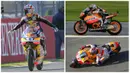 5 motor Marc Marquez saat meraih gelar juara dunia. Marquez meraih juara dunia 125cc 2010, Moto2 2012, dan MotoGP 2013, 2014, 2016. (AFP)