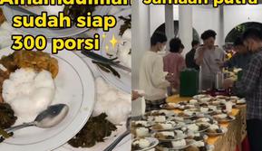 Viral antrean makan sahur di masjid kampus UGM. (Dok: TikTok Masjid Kampus UGM)