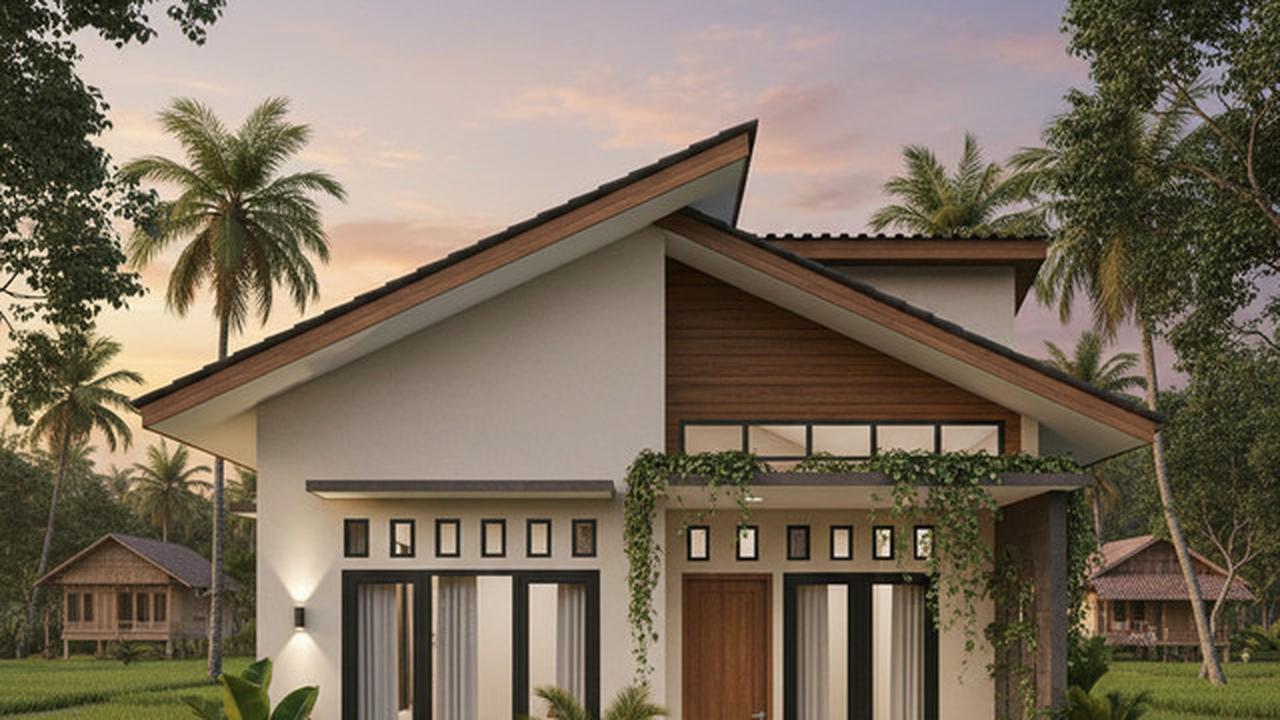7 Gambar Rumah Minimalis di Kampung, Sederhana tapi Modern dan Bikin Nyaman Keluarga