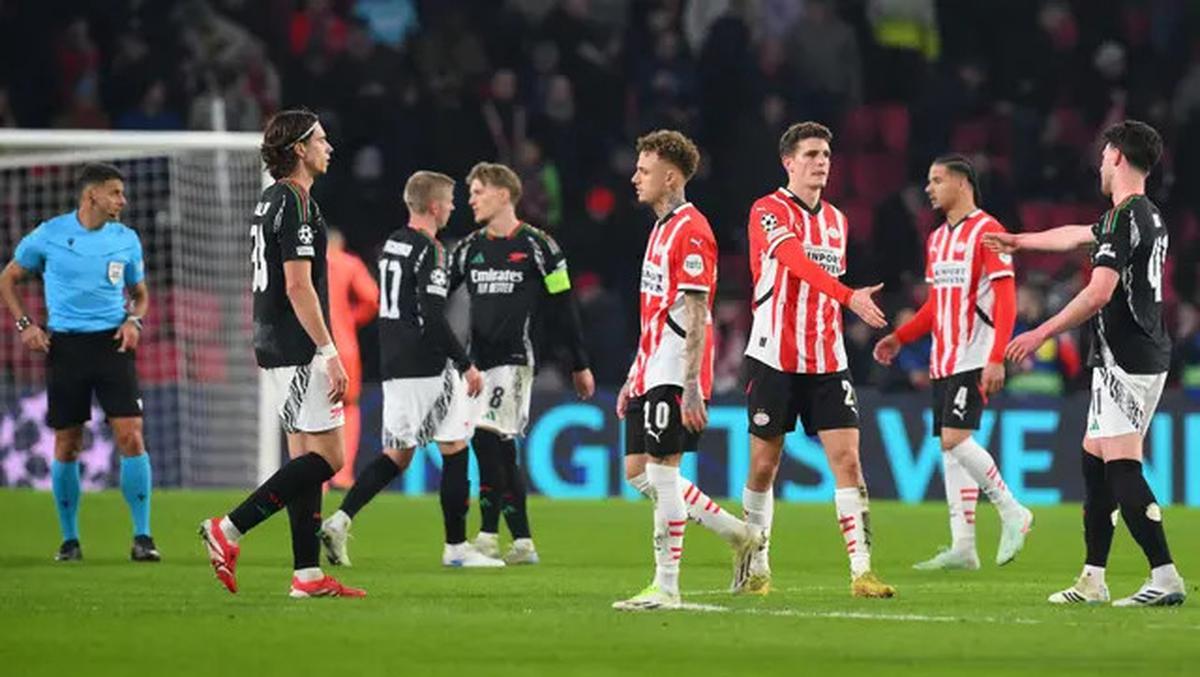 Liga Champions 2024/2025: Arsenal Cukur PSV Eindhoven 7-1