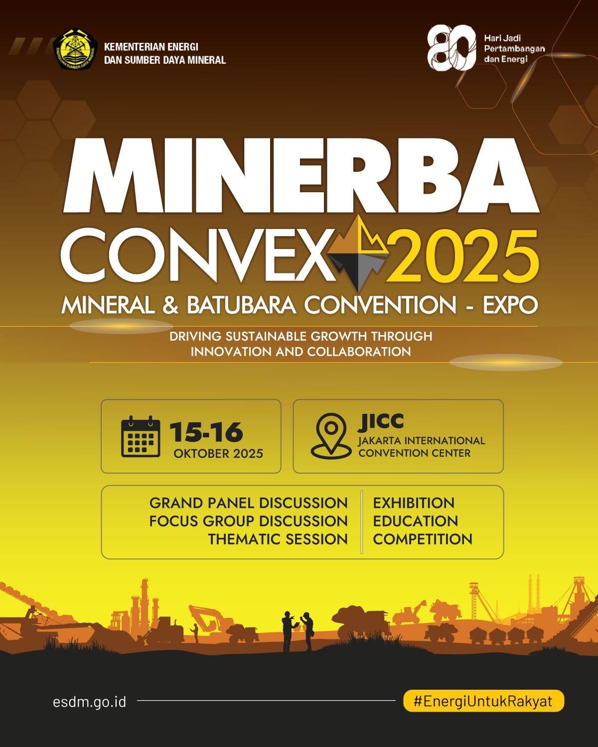 Kementerian ESDM Siap Gelar Minerba Convex 2025