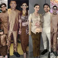 Adu Gaya Couple dari Pasangan Muda hingga Senior saat hadir di Tedak Siten Anak Aurel-Atta Halilintar. [Instagram]