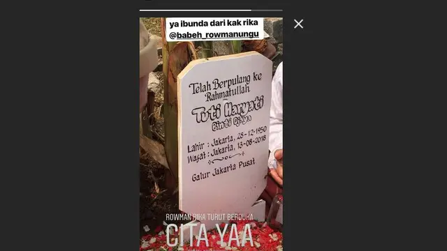 Enda Ungu ucapkan duka cita atas meninggalnya mertua Rowman Ungu.