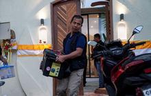 FOTO:  Polisi Olah TKP Villa di Badung Bali Lokasi Penembakan 2 WNA Australia
