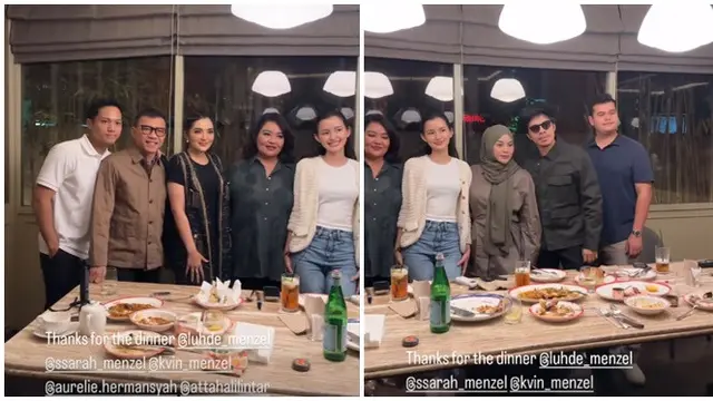 Bakal Kuliah di Inggris, Ini 6 Potret Dinner Sarah Menzel Bareng Keluarga Azriel