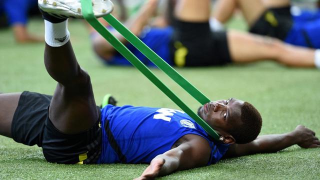 Gelandang Manchester United, Paul Pogba.