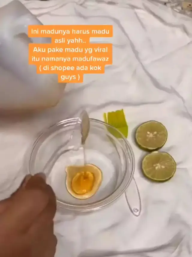 Cara Membuat Masker Madu dan Jeruk Nipis