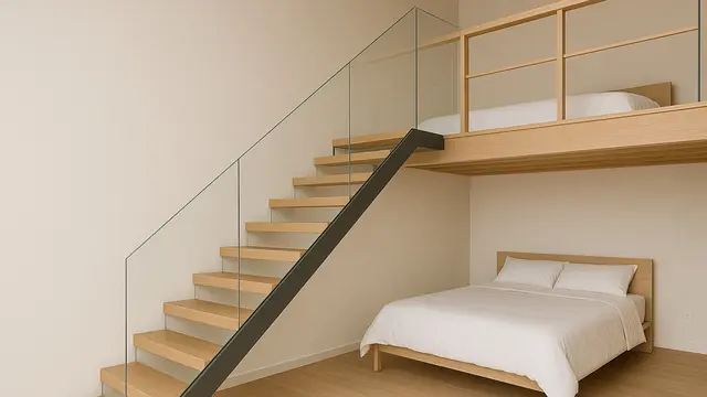 Desain Tangga untuk Kamar Mezzanine