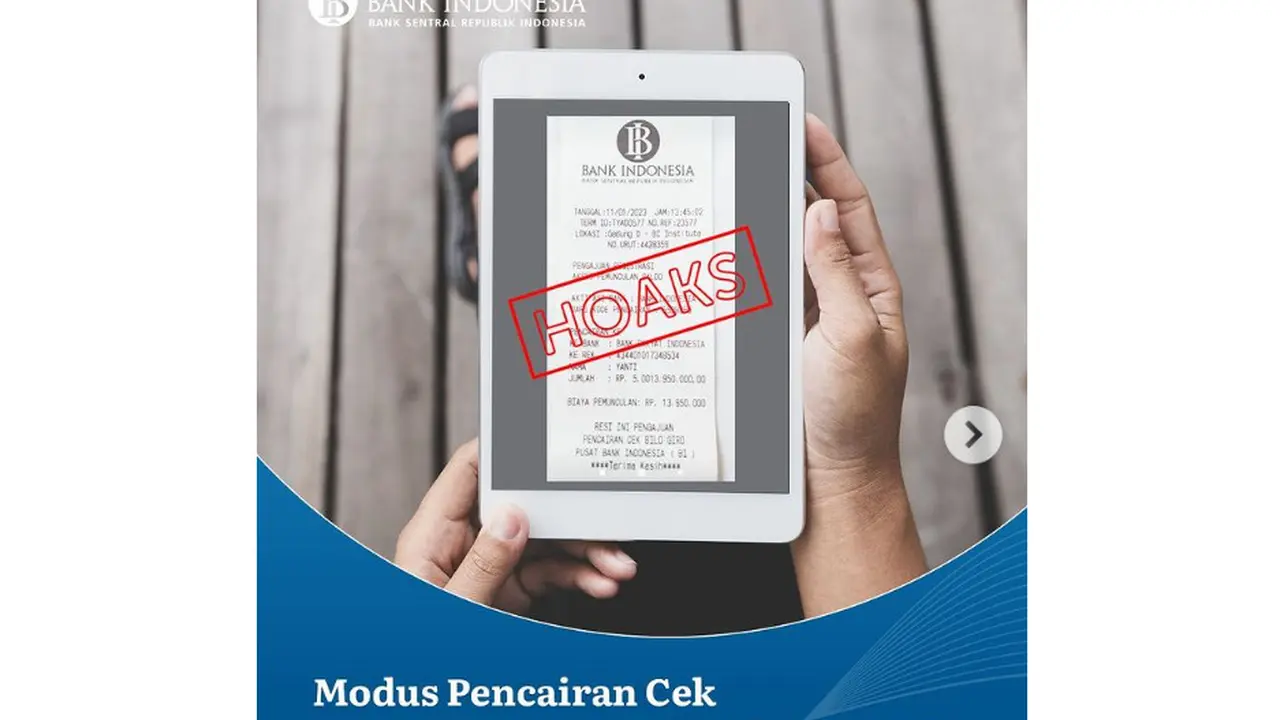 Tangkapan layar dari akun Instagram resmi Bank Indonesia