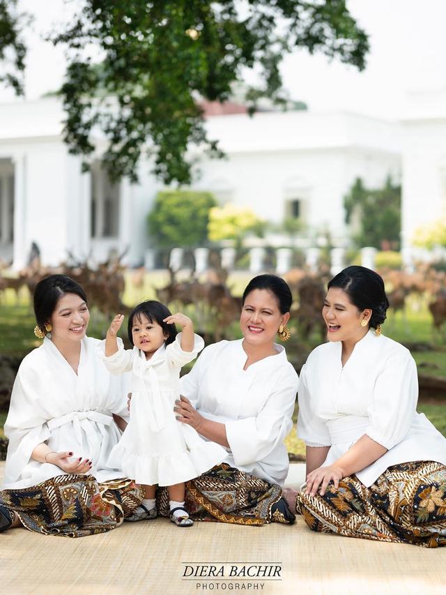 Kahiyang Ayu, Iriana Jokowi, Selvi Ananda, dan Sedah Mirah. (Foto: Dok. Instagram @dierabachir)