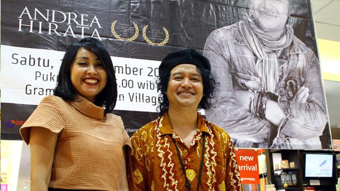 Meda Kawu saat Book Signing Novel Andrea Hirata (Ist)