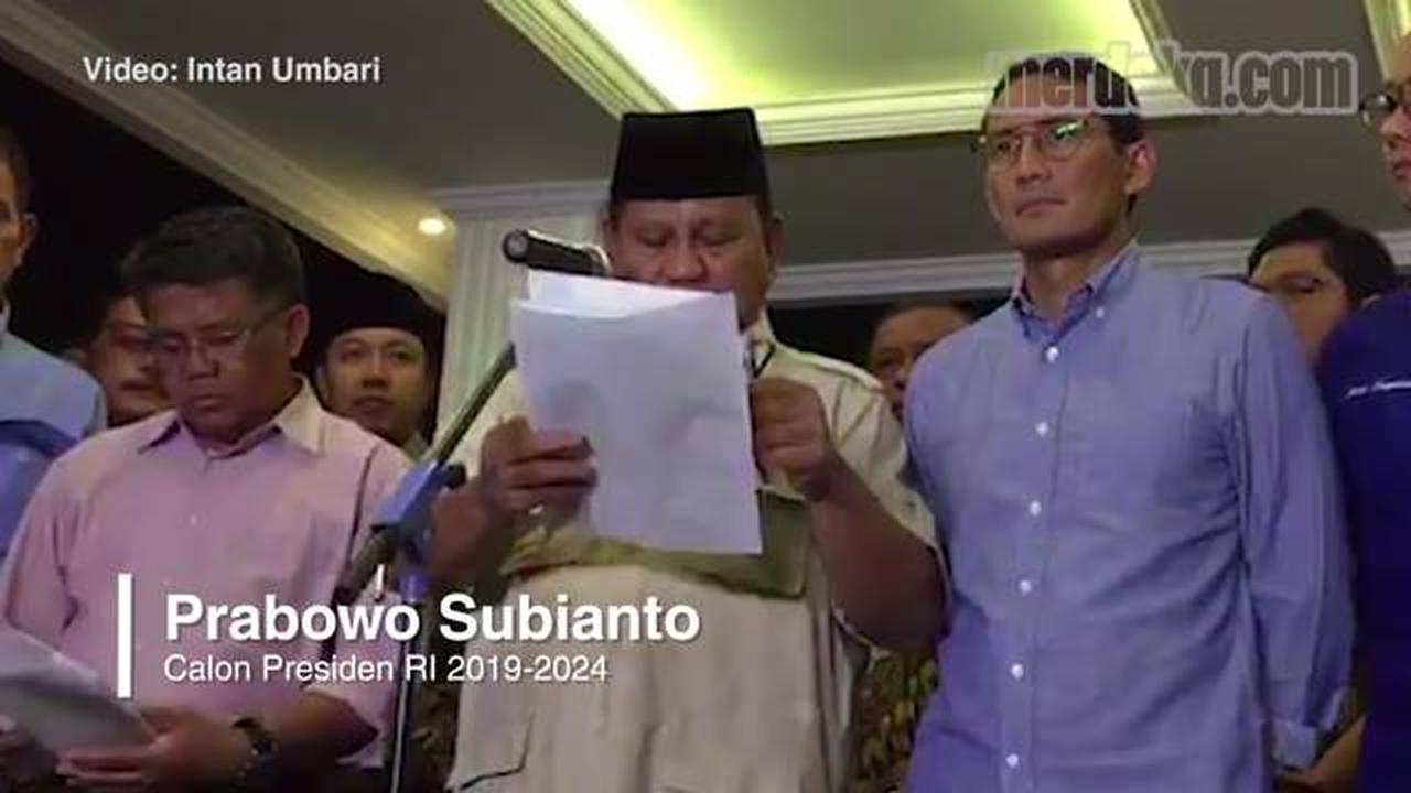 VIDEO: Sikap Legowo Prabowo