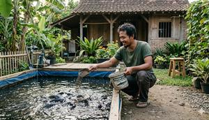 ternak lele (created by AI)