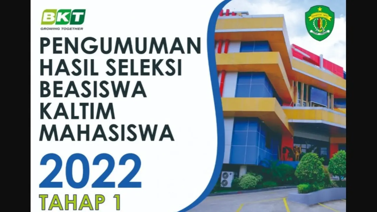 Hasil Pengumuman Beasiswa Kaltim Tuntas 2022 Sudah Keluar.