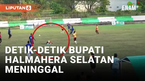 VIDEO: Bupati Halmahera Selatan meninggal saat Ikut Turnamen Sepak bola
