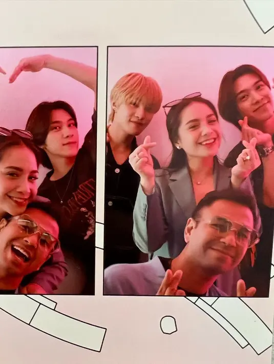 Saat ini, Raffi Ahmad dan Nagita Slavina sedang berada di Korea Selatan. Mereka foto bareng personel WayV, Yanyang dan Hendery. (Sumber: Instagram/raffinagita1717)