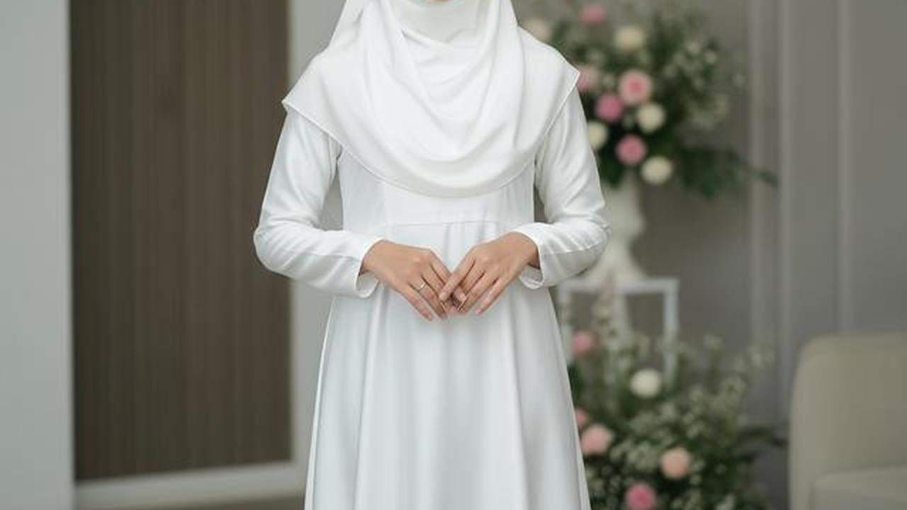 9 Model Gamis Putih Simple dan Elegan untuk Acara Syukuran, Tampil Anggun dan Bersahaja