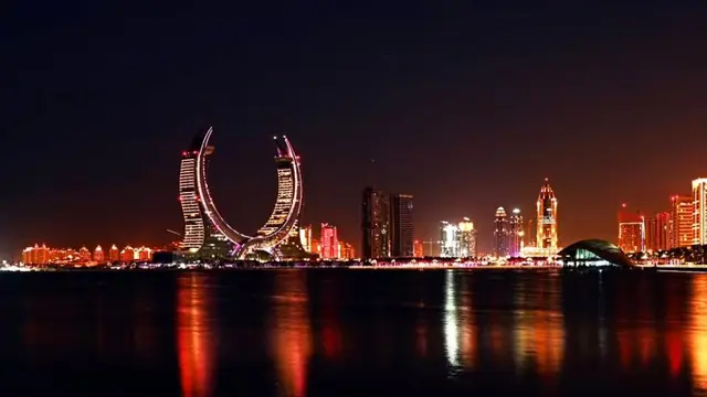 Hotel Raffles di Doha mirip gerbang ke galaksi lain