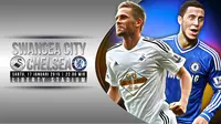 Fabregas-Matic Duet, Ini Susunan Pemain Swansea Vs Chelsea