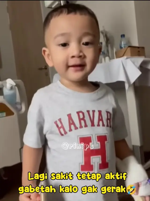Rayyanza masuk rumah sakit