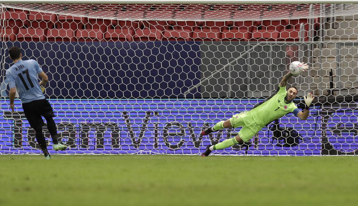Namun apa daya hingga wasit meniut peluit panjang kedua tim tetap gagal mencetak gol dan penentuan pemenang pun ditentukan melalui adu penalti. (Foto:AP/Bruna Prado)