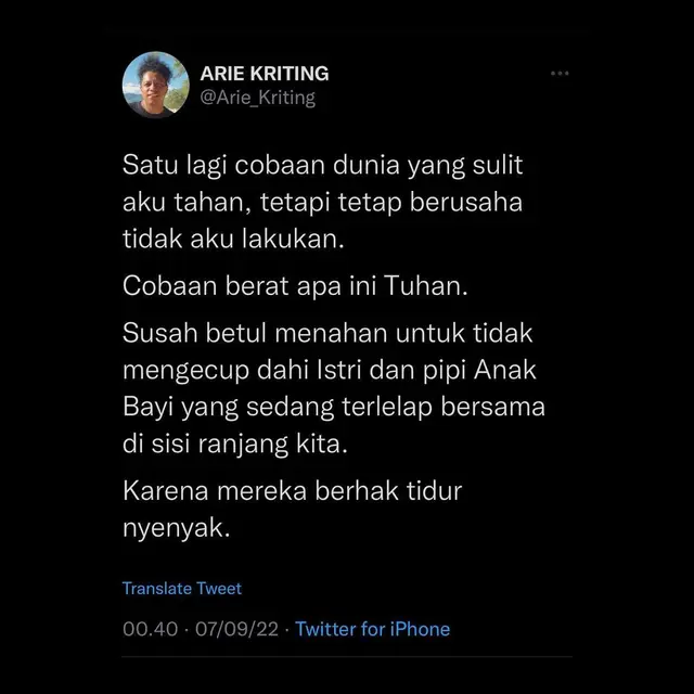Arie Kriting dapat cobaan baru setelah anak pertamanya lahir