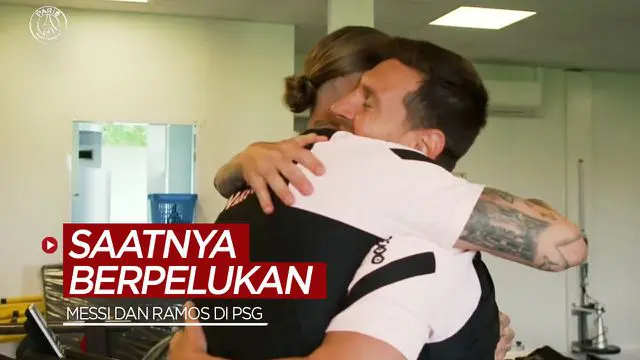 VIDEO: Momen Lionel Messi dan Sergio Ramos Berpelukan dan Tertawa Bersama