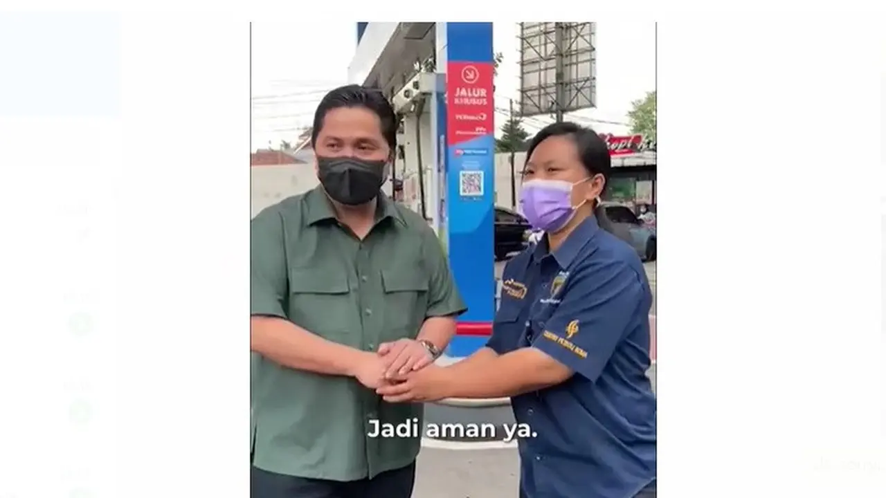 Menteri BUMN kembali melakukan sidak SPBU Pertamina