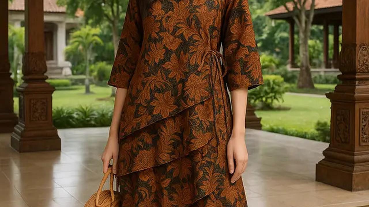 7 Model Tunik Batik Tali Samping Terbaru untuk Tampil Anggun