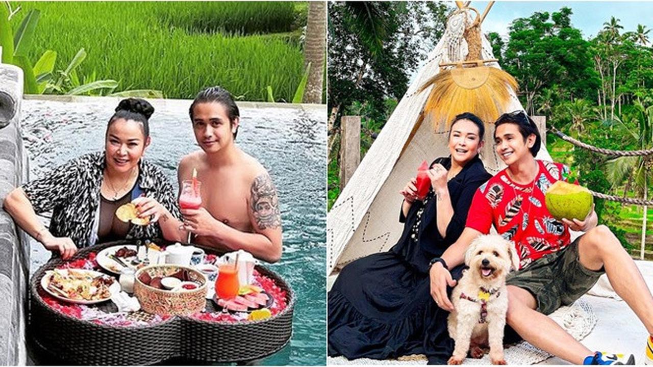 6 Momen Liburan Ajun Perwira dan Jennifer Ipel Ini Romantis