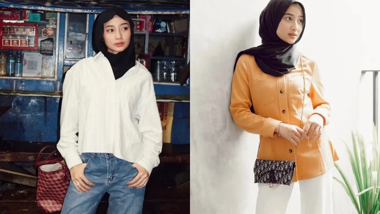 Inspirasi outfit untuk kuliah ala Ansellma Putri