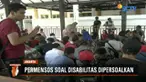 Penyandang disabilitas se-Jabodetabek gelar aksi damai tuntut Mensos Agus Gumiwang cabut Permensos No. 18 Tahun 2018. Mereka menganggap peraturan bisa batasi pendidikan dan mengurangi kewajiban negara memelihara penyandang disabilitas.