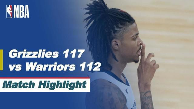 Berita video highlihts NBA, Memphis Grizzlies kalahkan Golden Stae Warriors 117-12, Sabtu (22/5/21)