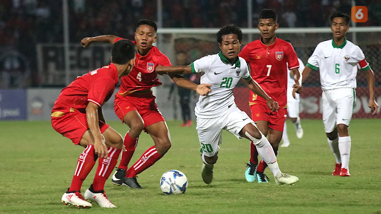 Timnas Myanmar U-16 vs Timnas Indonesia U-16