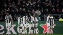 Kemenangan 2-1 di stadion Allianz menjadi modal berharga bagi Juventus untuk menyambangi markas PSV Eindhoven dalam duel leg kedua pekan depan. Isabella BONOTTO/AFP)