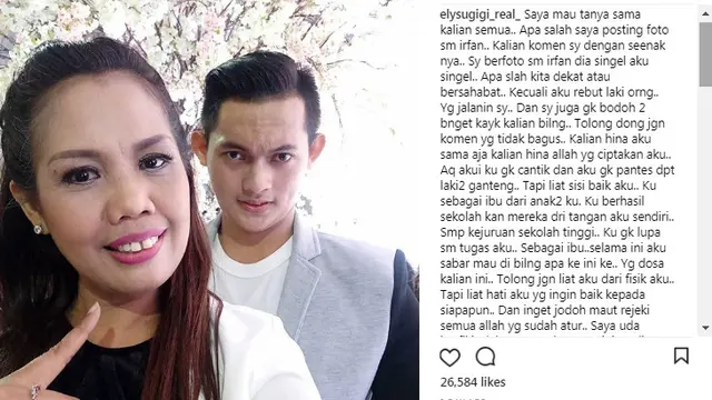 Elly Sugigi Curhat Soal Netizen yang Kerap Mem-bully (Instagram/@Elysugigi_real)