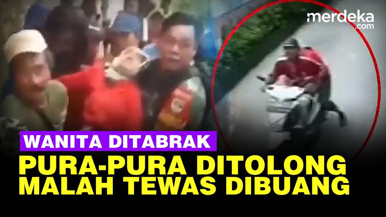 VIDEO: Wanita Ditabrak, Pelaku Pura-Pura Mau Bawa ke RS Malah Dibuang