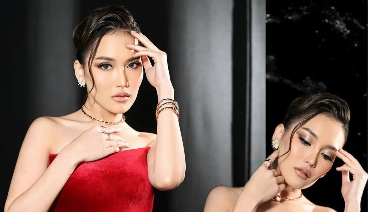 Lengkapi penampilannya, Ayu Ting-Ting kenakan gelang tumpuk dan kalung rantai emas [@ayutingting92]