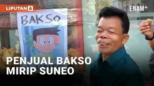 VIDEO: Viral Penjual Bakso di Surabaya Mirip Suneo