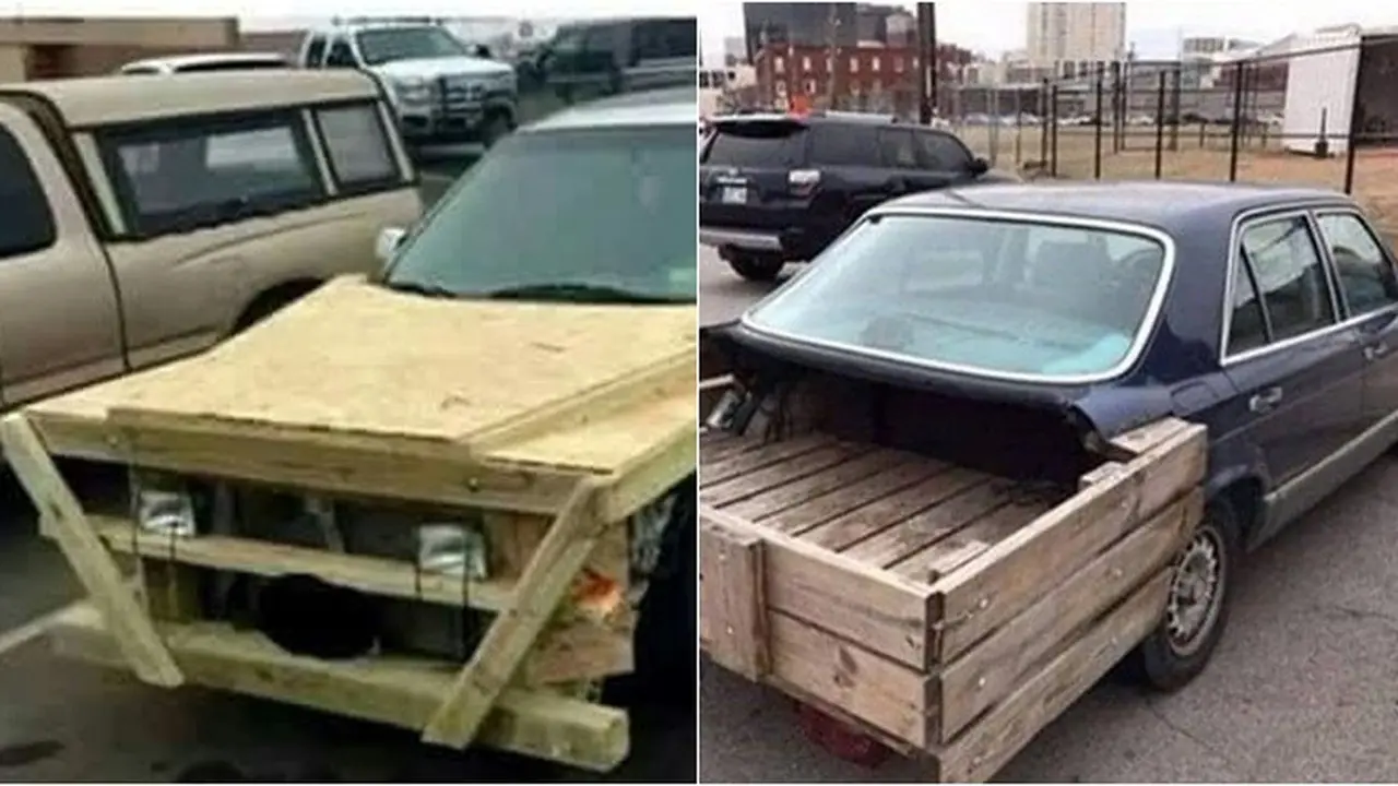 7 Potret Modifikasi Kendaraan Pakai Kayu Ini Bikin Geleng Kepala