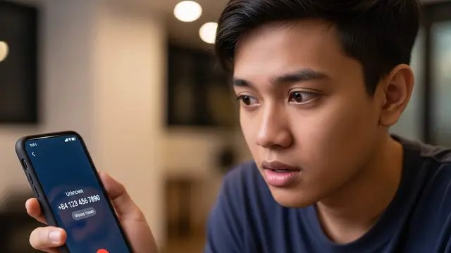 Panggilan telepon dari Vietnam.