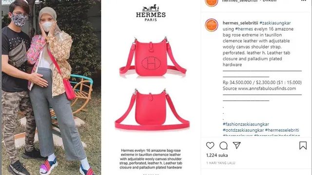 Unggah Foto Baby Bump, Tas Zaskia Sungkar Bikin Salah Fokus