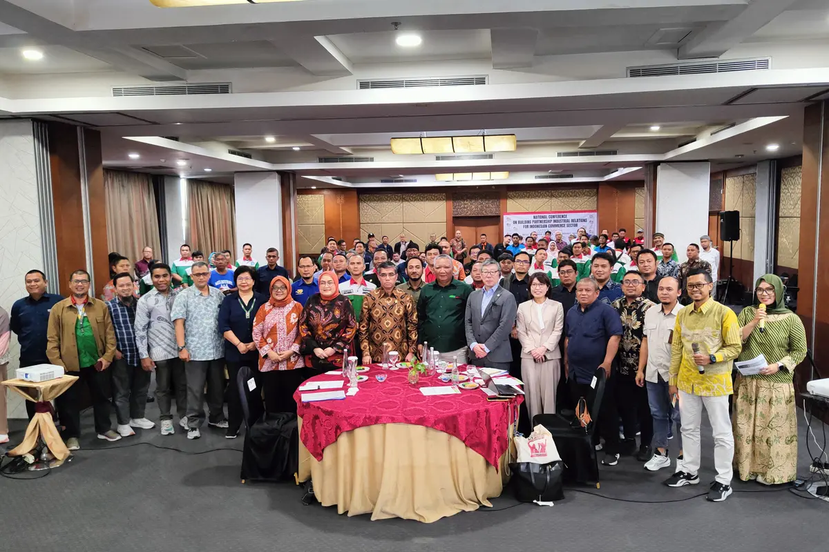Aspek Indonesia menggelar seminar nasional bertajuk Membangun Kemitraan Hubungan Industrial Sektor Commerce Indonesia di Hotel Balairung, Jakarta Pusat (Istimewa)