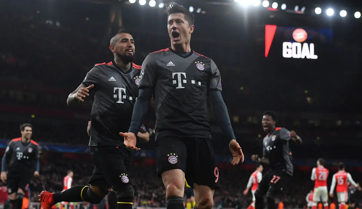 4. Robert Lewandowski (Bayern Munchen) - 7 Gol. (AFP/Ben Stansall) 